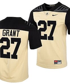 Purdue Boilermakers Marvin Grant Jersey #27 College Football Gold Vapor Untouchable