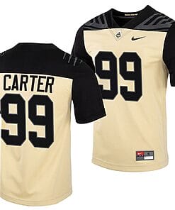 Purdue Boilermakers Micah Carter Jersey #99 College Football Gold Vapor Untouchable