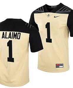 Purdue Boilermakers Michael Alaimo Jersey #1 College Football Gold Vapor Untouchable