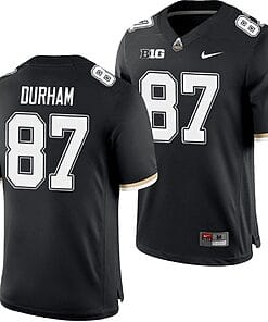Purdue Boilermakers Payne Durham Jersey #87 College Football Game Black