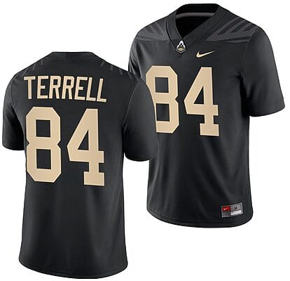 Purdue Boilermakers Preston Terrell Jersey #84 College Football Black