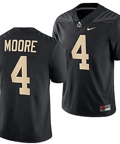 Purdue Boilermakers Rondale Moore Jersey #4 College Football Black