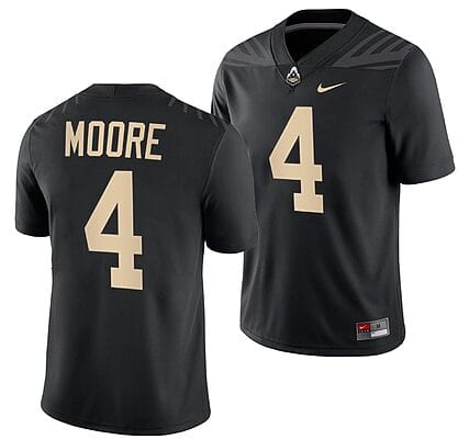 Purdue Boilermakers Rondale Moore Jersey #4 College Football Black