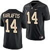 Purdue Boilermakers Yanni Karlaftis Jersey #14 College Football Black