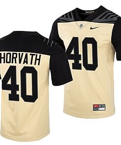 Purdue Boilermakers Zander Horvath Jersey #40 College Football Gold Vapor Untouchable