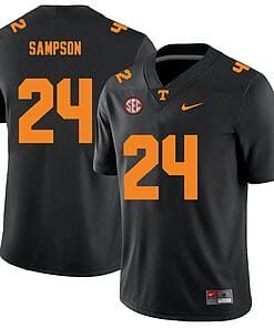 Tennessee Volunteers #24 Dylan Sampson Jersey College Football New Black