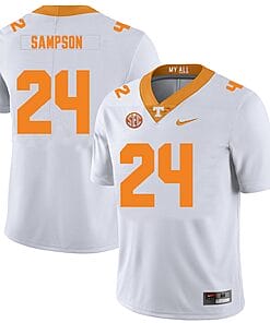 Tennessee Volunteers #24 Dylan Sampson Jersey College Football New White