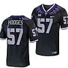 TCU Horned Frogs Johnny Hodges Jersey #57 Alternate College Football Black Replica