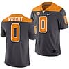 Tennessee Volunteers #00 Darnell Wright Jersey 2023 Smokey Grey Alternate Football