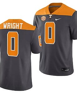 Tennessee Volunteers #00 Darnell Wright Jersey 2023 Smokey Grey Alternate Football