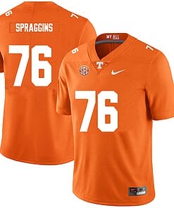 Tennessee Volunteers #76 Javontez Spraggins Jersey College Football New Orange