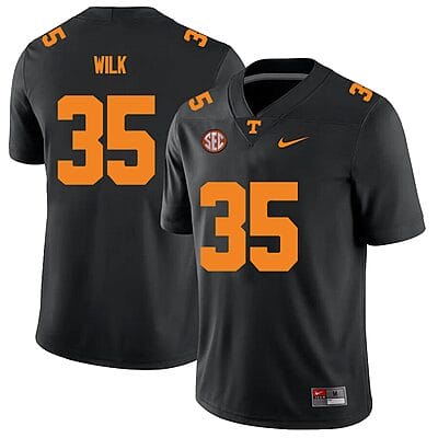 Tennessee Volunteers #35 Patrick Wilk Jersey College Football New Black
