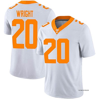 Tennessee Volunteers #20 Jaylen Wright Jersey College Football White