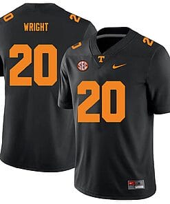 Tennessee Volunteers #20 Jaylen Wright Jersey College Football New Black