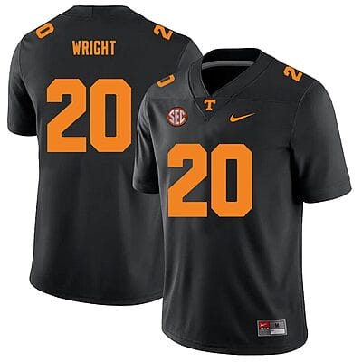 Tennessee Volunteers #20 Jaylen Wright Jersey College Football New Black