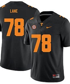 Tennessee Volunteers #78 Ollie Lane Jersey College Football New Black