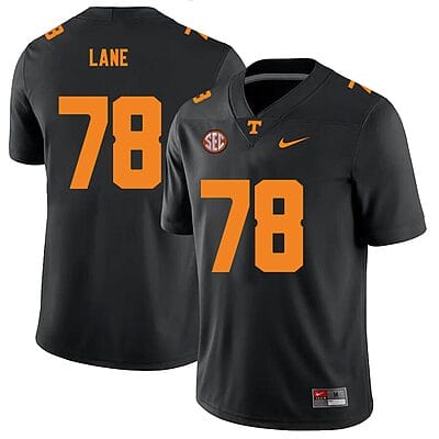 Tennessee Volunteers #78 Ollie Lane Jersey College Football New Black