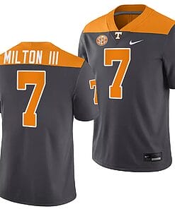 Tennessee Volunteers #7 Joe Milton III Jersey 2023 Artful Dodger Smokey Grey Alternate Football