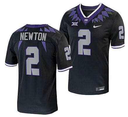 TCU Horned Frogs Josh Newton Jersey #2 Alternate College Football Black Replica