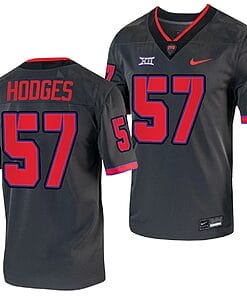 TCU Horned Frogs Johnny Hodges Jersey #57 Alternate College Football Grey Replica