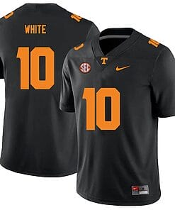 Tennessee Volunteers #10 Squirrel White Jersey College Football New Black