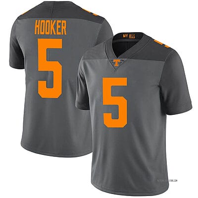 Tennessee Volunteers #5 Hendon Hooker Jersey College Football Gray
