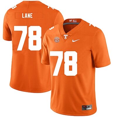 Tennessee Volunteers #78 Ollie Lane Jersey College Football New Orange