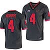 TCU Horned Frogs Chandler Morris Jersey #4 Alternate College Football Grey Replica