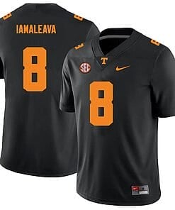 Tennessee Volunteers #8 Nico Lamaleava Jersey College Football Black