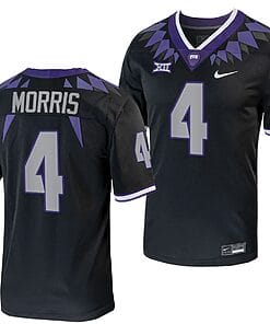 TCU Horned Frogs Chandler Morris Jersey #4 Alternate College Football Black Replica