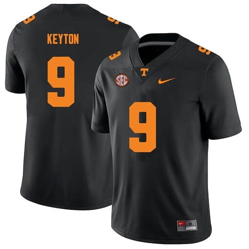 Tennessee Volunteers #9 Ramel Keyton Jersey College Football New Black