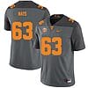 Tennessee Volunteers #63 Cooper Mays Jersey College Football New Gray