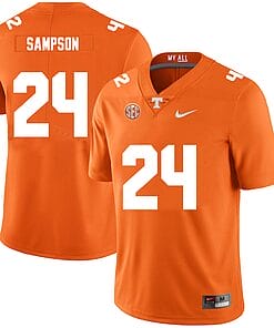 Tennessee Volunteers #24 Dylan Sampson Jersey College Football New Orange