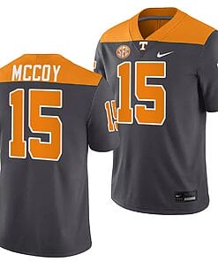 Tennessee Volunteers #15 Bru McCoy Jersey 2023 Artful Dodger Smokey Grey Alternate Football