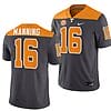 Tennessee Volunteers #16 Peyton Manning Jersey 2023 Artful Dodger Smokey Grey Alternate Football
