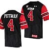 Utah Utes #4 Mycah Pittman Jersey College Football Black
