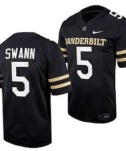 Vanderbilt Commodores AJ Swann Jersey #5 Home College Football Black