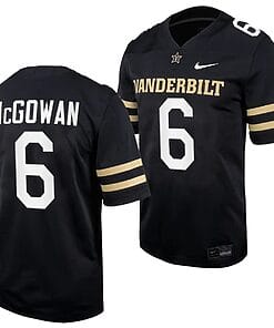 Vanderbilt Commodores Jayden McGowan Jersey #6 Home College Football Black
