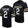 Vanderbilt Commodores Walter Taylor Jersey #2 Home College Football Black