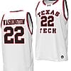 Warren Washington Jersey #22 Texas Tech Red Raiders Throwback Basketball Replica White