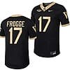Wake Forest Demon Deacons Michael Frogge Jersey #17 Home College Football Replica Black