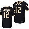 Wake Forest Demon Deacons Mitch Griffis Jersey #12 Home College Football Replica Black