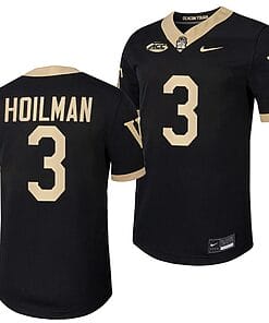 Wake Forest Demon Deacons Troy Hoilman Jersey #3 Home College Football Replica Black
