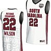 Aja Wilson Jersey #22 South Carolina Gamecocks 2024 NCAA Basketball National Champions White