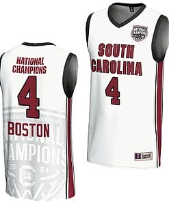 Aliyah Boston Jersey #4 South Carolina Gamecocks 2024 NCAA Basketball National Champions White