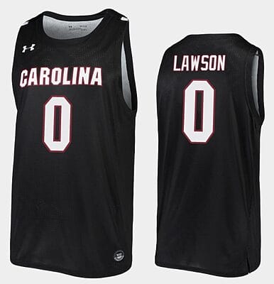 AJ Lawson Jersey #00 South Carolina Gamecocks College Basketball Black 