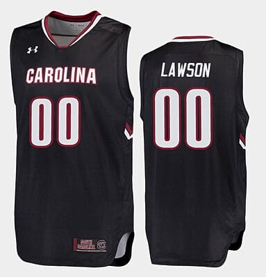 AJ Lawson Jersey #00 South Carolina Gamecocks College Basketball Black Replica