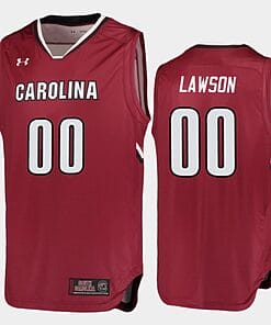 AJ Lawson Jersey #00 South Carolina Gamecocks College Basketball Garnet Replica