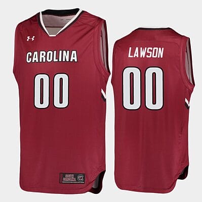 AJ Lawson Jersey #00 South Carolina Gamecocks College Basketball Garnet Replica