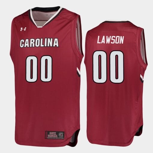 AJ Lawson Jersey #00 South Carolina Gamecocks College Basketball Garnet Replica